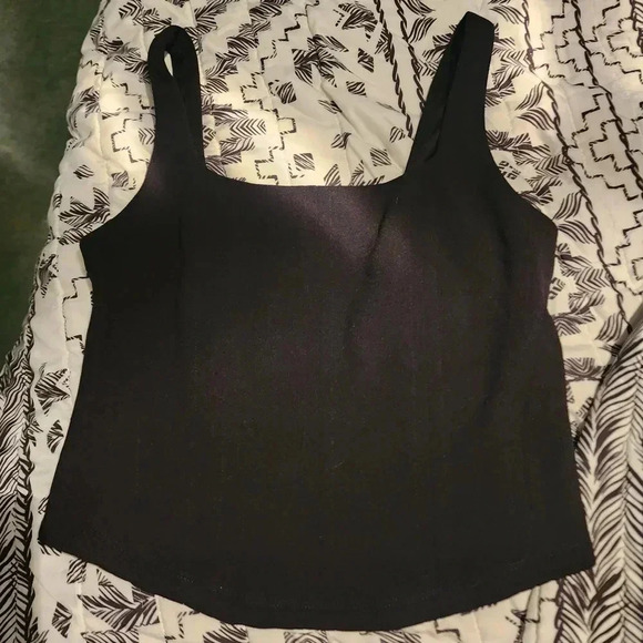 Maurices Tank Top Cropped Black Womans Size Large - Picture 1 of 4